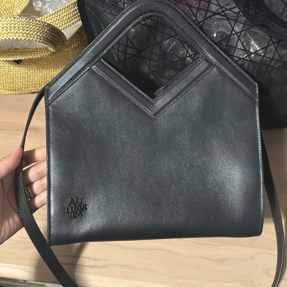 Altuzarra Small “A” Tote / Shoulder bag in Black Calf Leather - NWOT